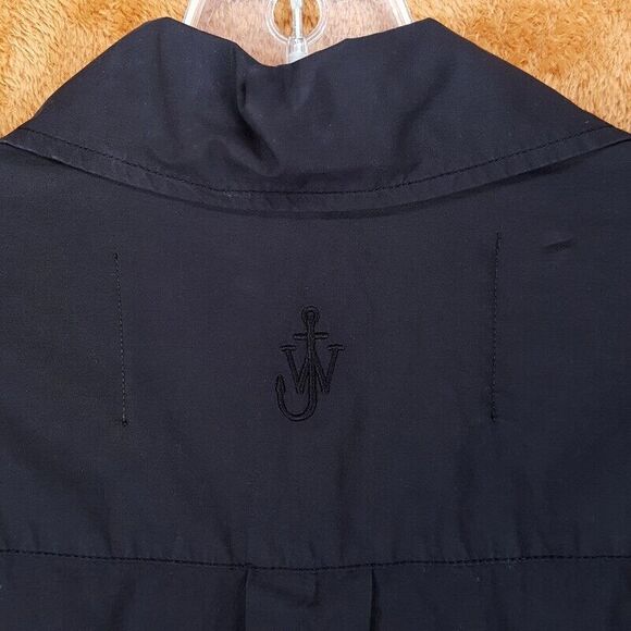 JW ANDERSON X MICHAEL CLARK Shirt Mens Medium Black Button Oversized Peace $690 - Picture 5 of 9